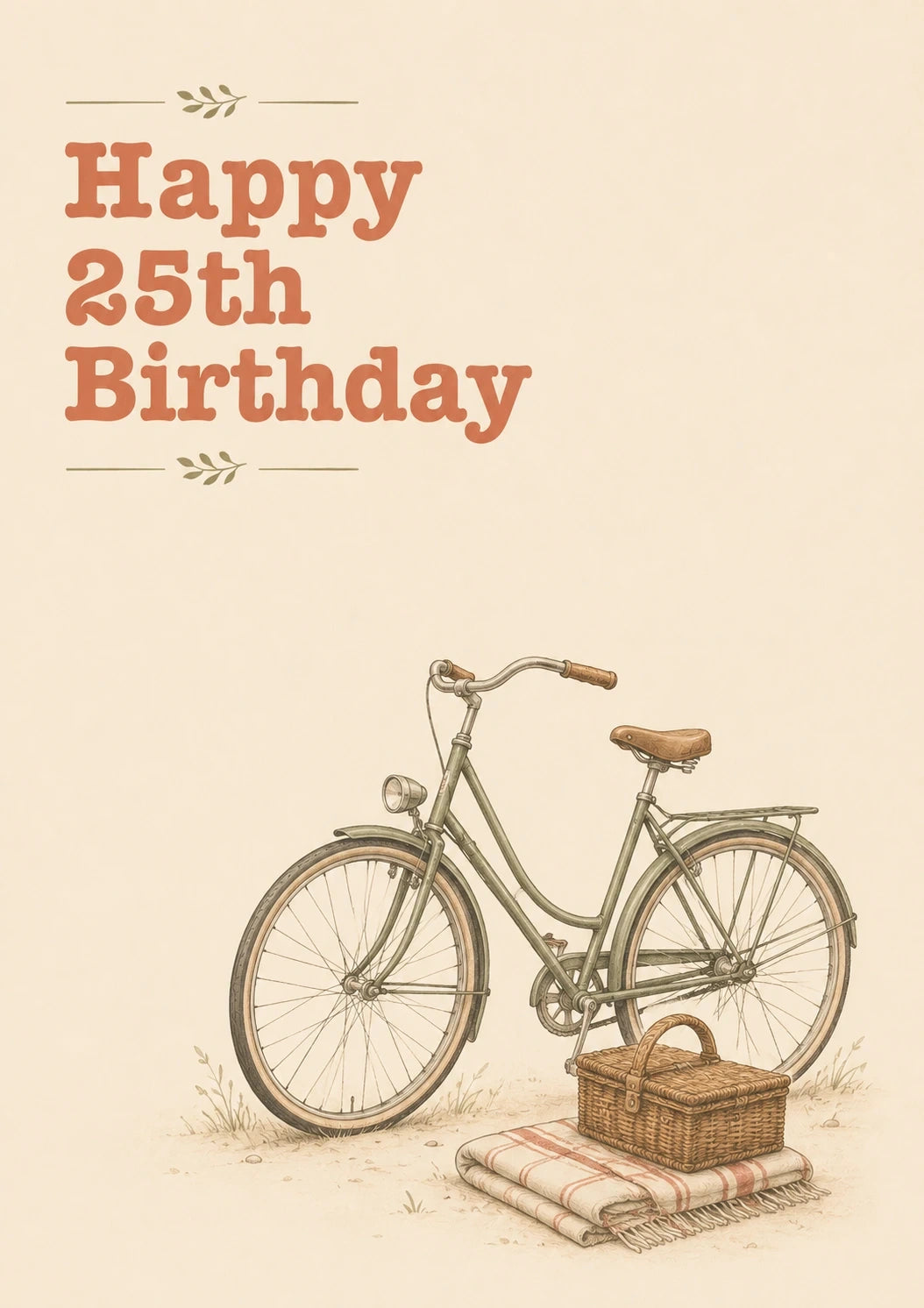 Birthdays - Personalised Card — with punch holes