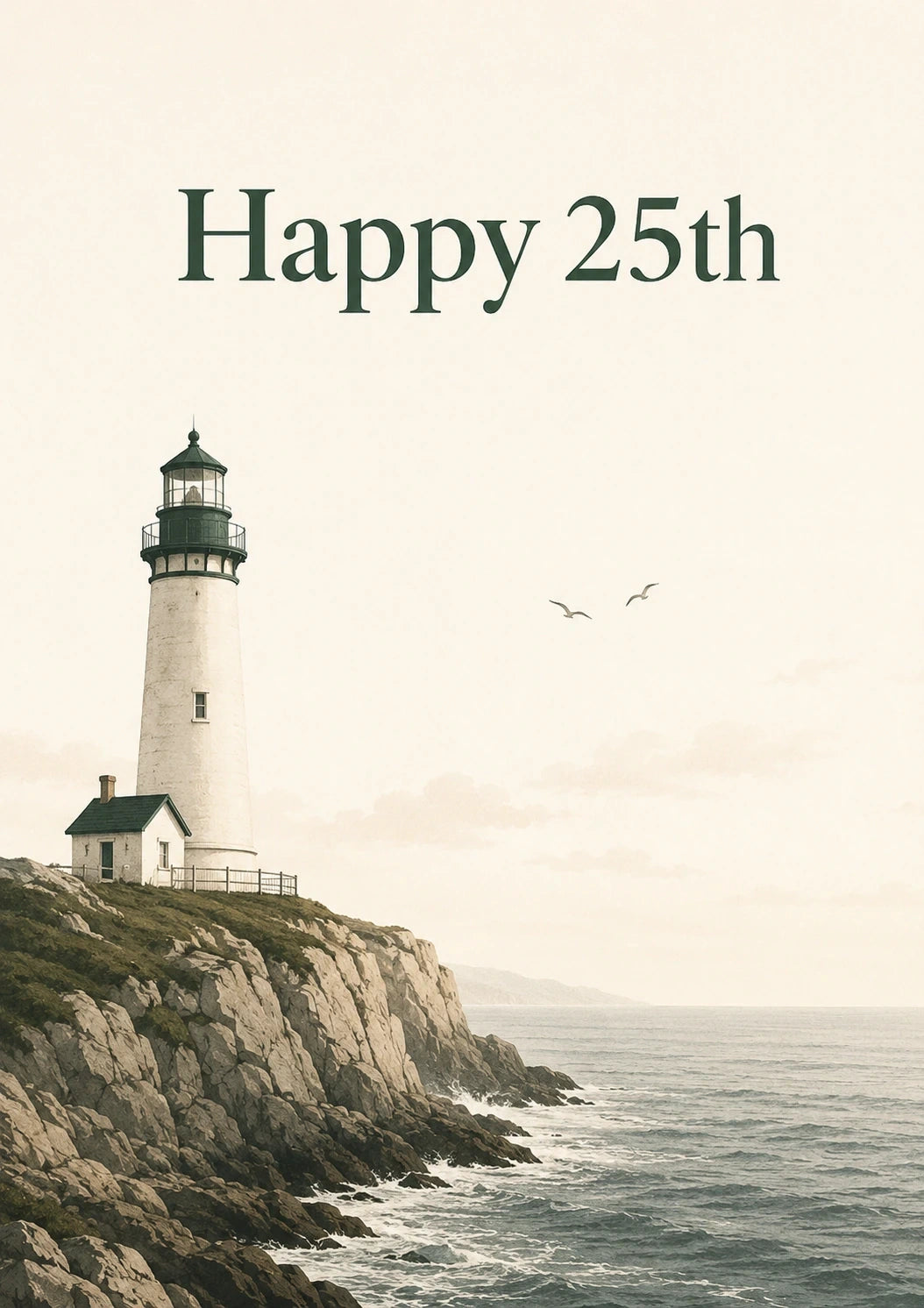 Birthdays - Personalised Card — with punch holes