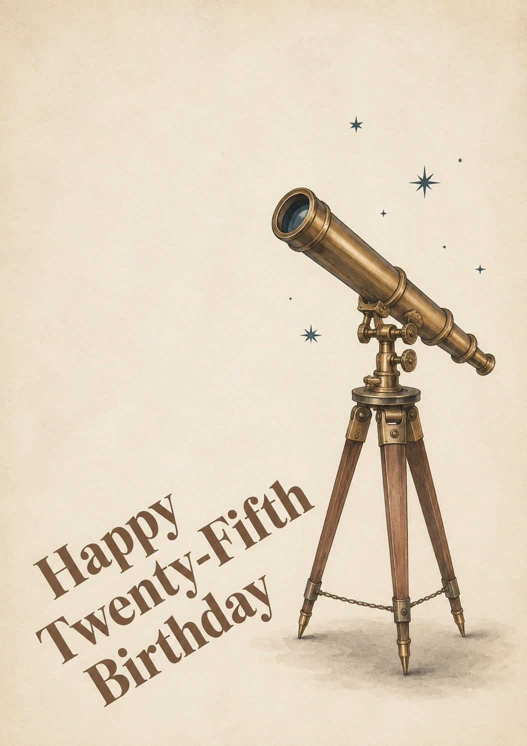 Birthdays - Personalised Card — with punch holes