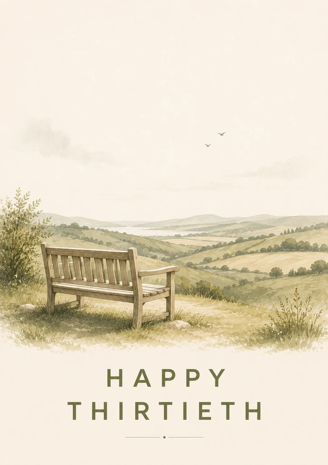 Birthdays - Personalised Card — with punch holes