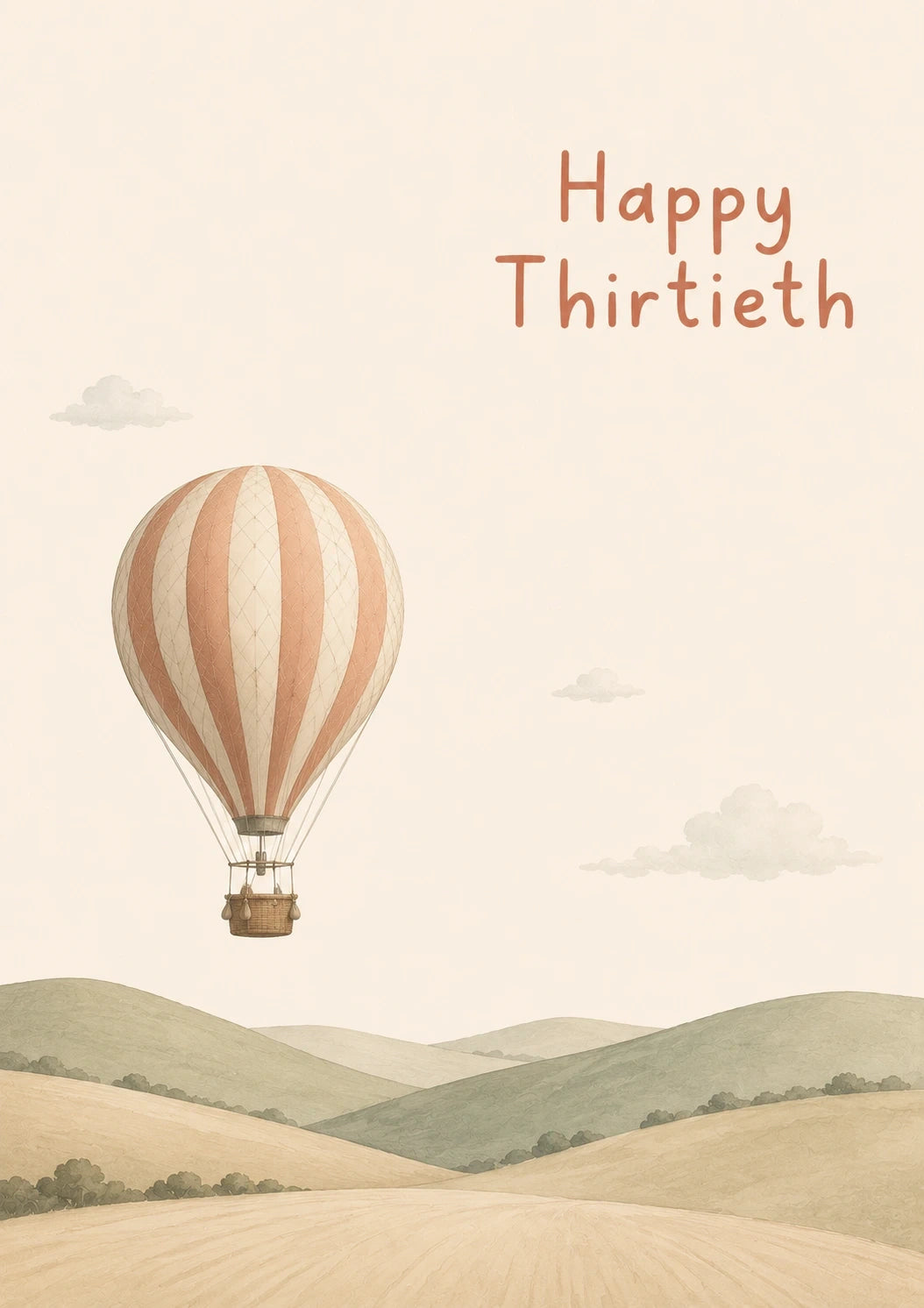 Birthdays - Personalised Card — with punch holes
