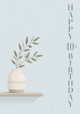 Load image into Gallery viewer, Minimalist Olive Branch Vase 40th Birthday Card

