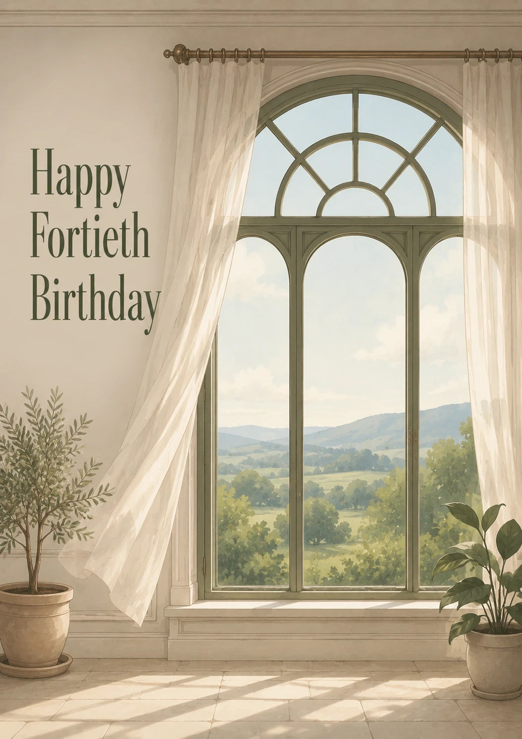 Birthdays - Personalised Card — with punch holes
