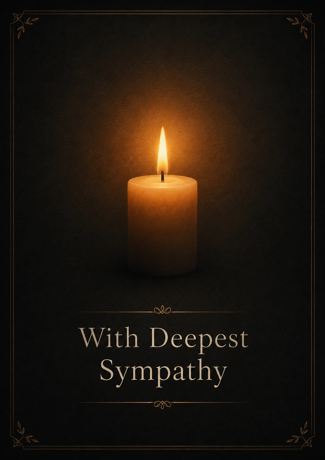 Sympathy - Personalised Card