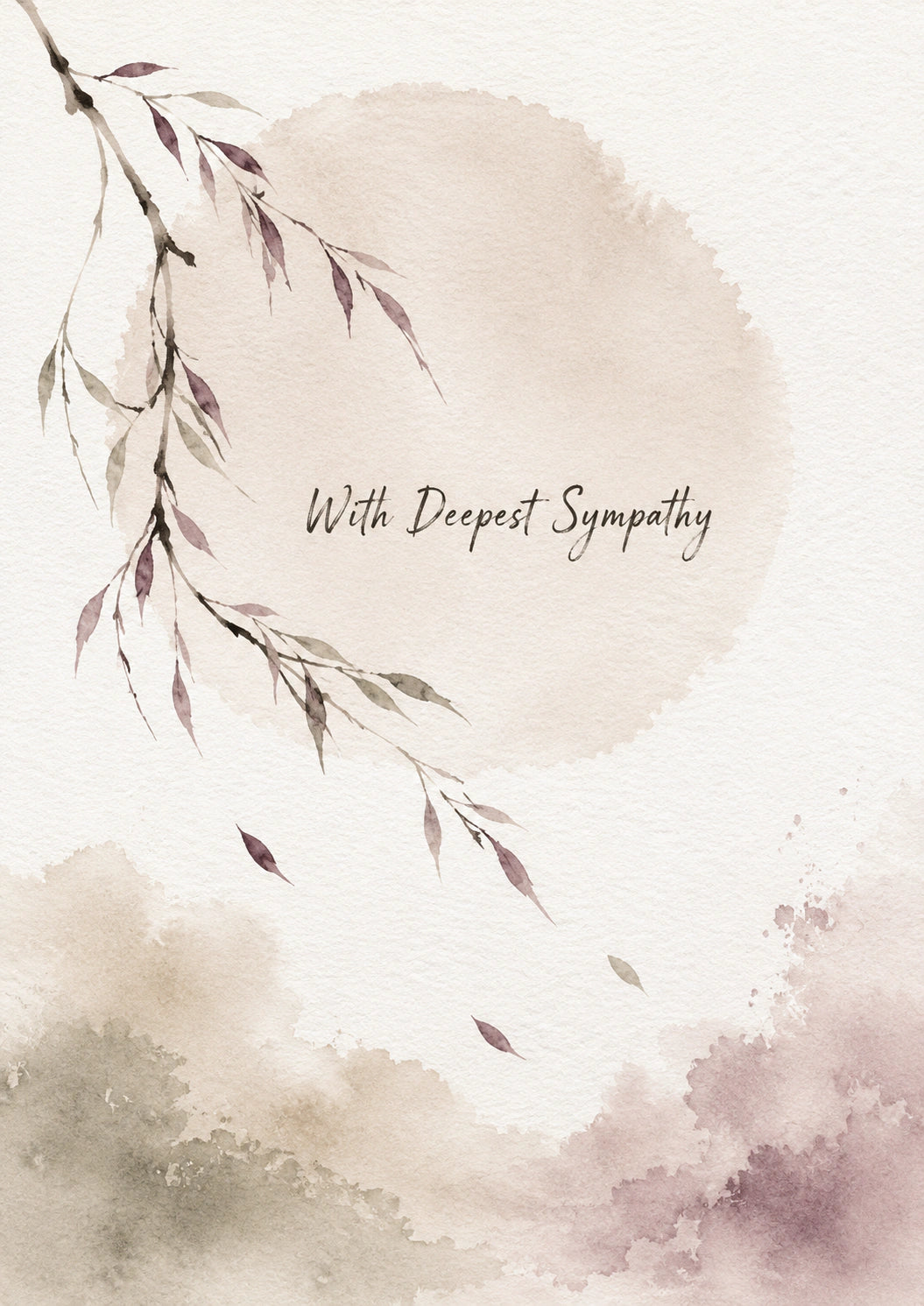 Sympathy - Personalised Card