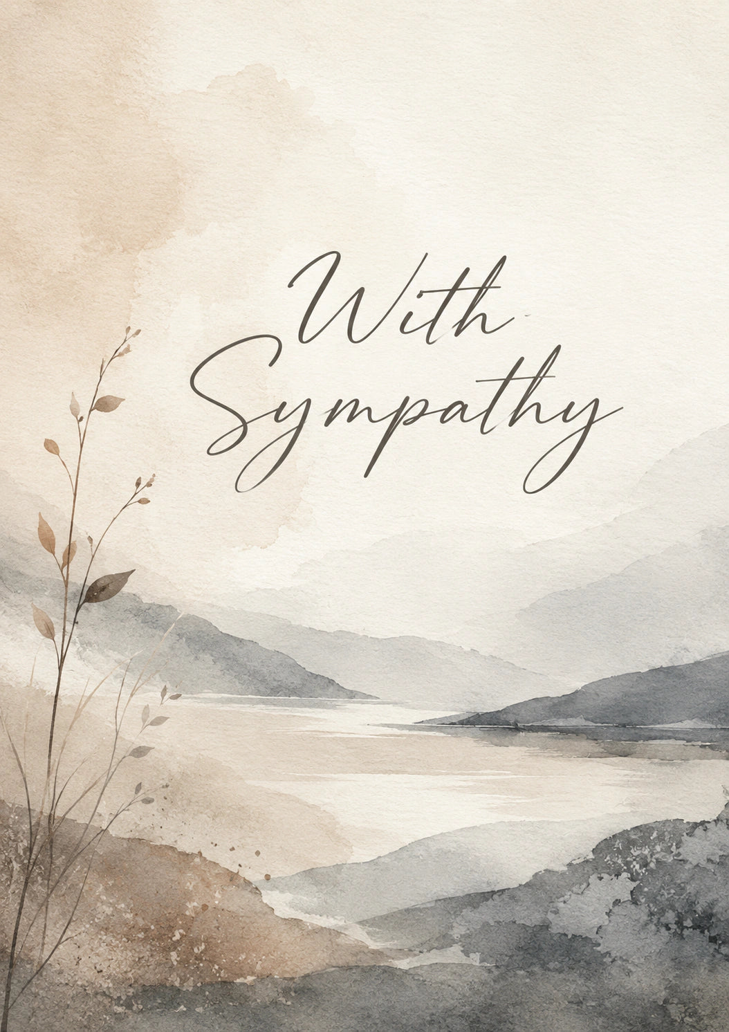 Sympathy - Personalised Card