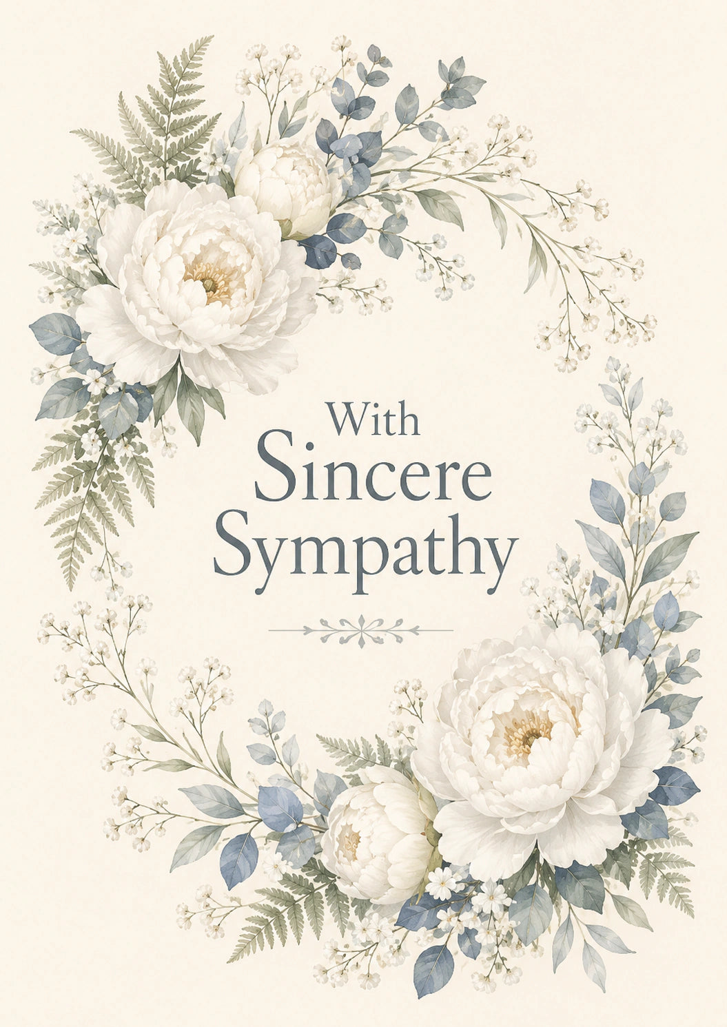 Sympathy - Personalised Card