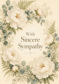 Load image into Gallery viewer, Sympathy - Personalised Card — with punch holes

