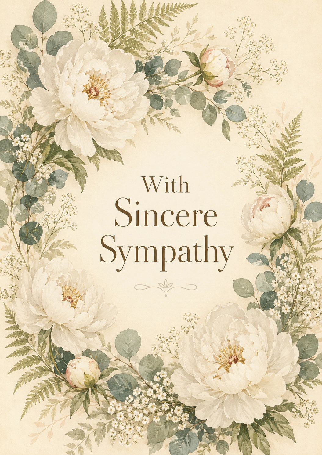 Sympathy - Personalised Card