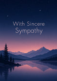 Load image into Gallery viewer, Sympathy - Personalised Card — with punch holes
