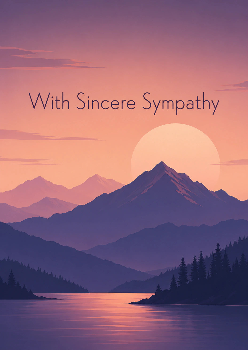 Sympathy - Personalised Card