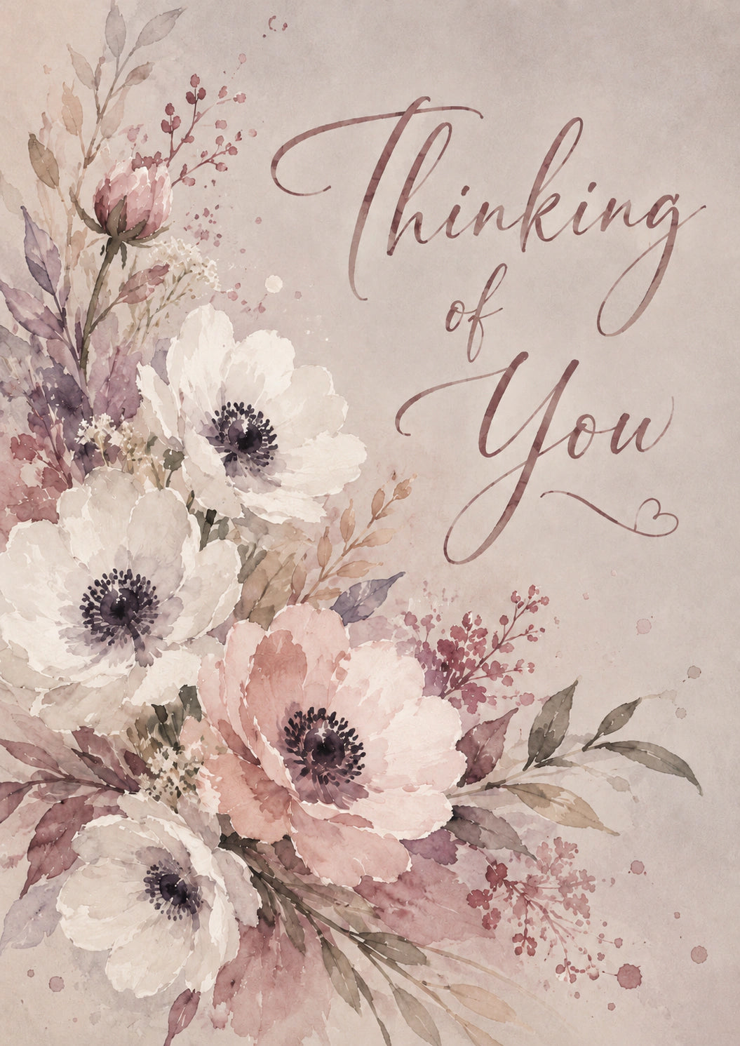 Sympathy - Personalised Card — with punch holes