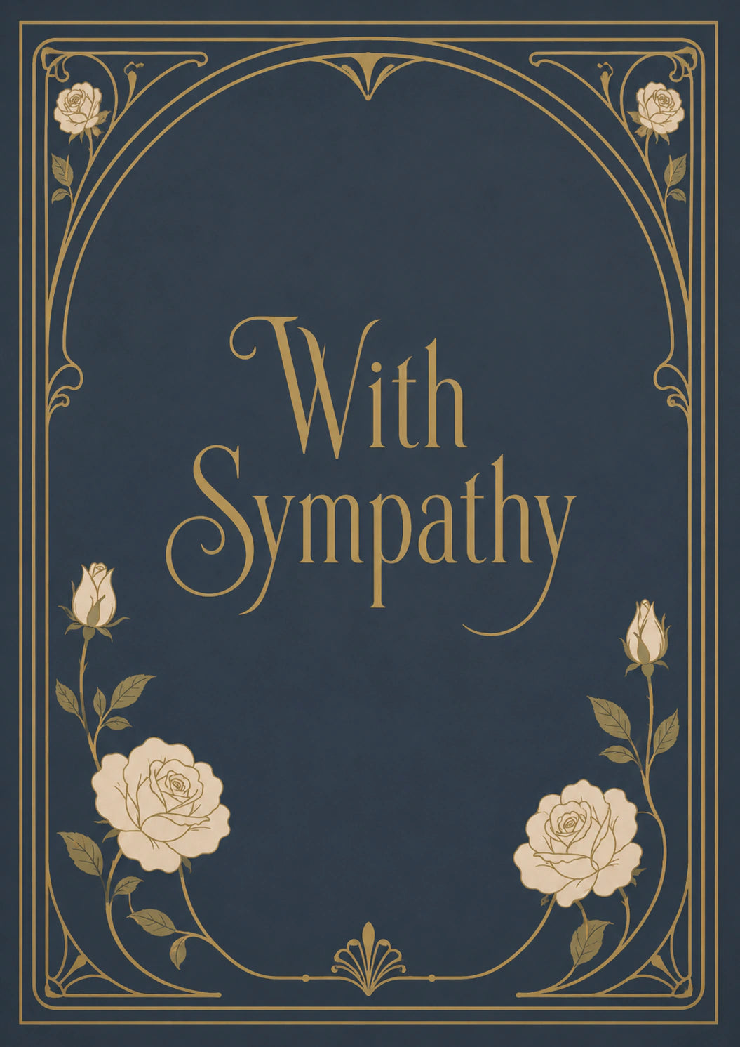Sympathy - Personalised Card — with punch holes