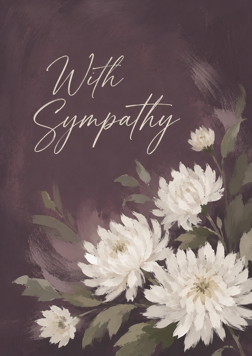 Sympathy - Personalised Card — with punch holes