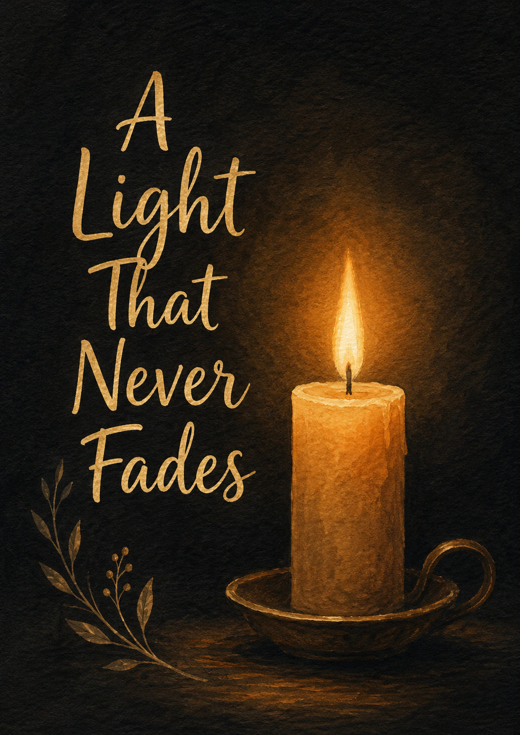 Sympathy - Personalised Card — with punch holes