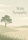 Load image into Gallery viewer, Sympathy - Personalised Card — with punch holes
