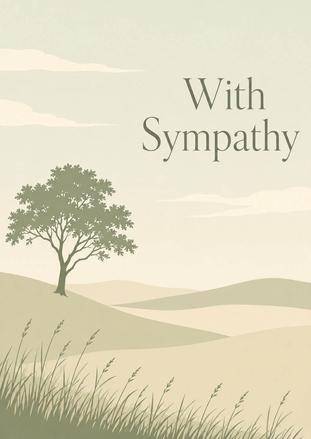 Sympathy - Personalised Card
