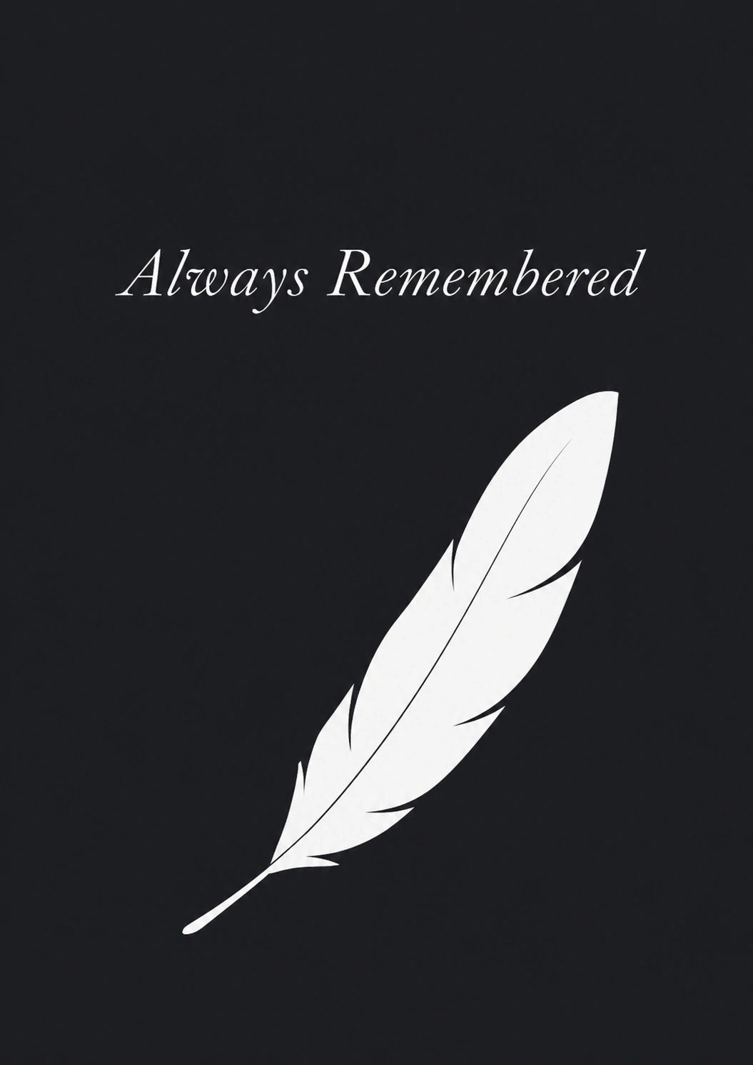 Sympathy - Personalised Card — with punch holes