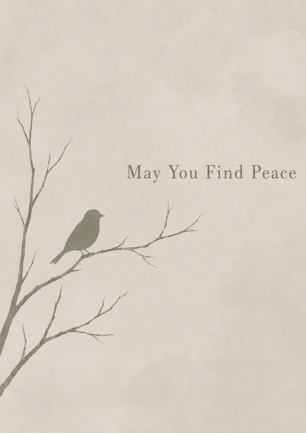 Sympathy - Personalised Card — with punch holes