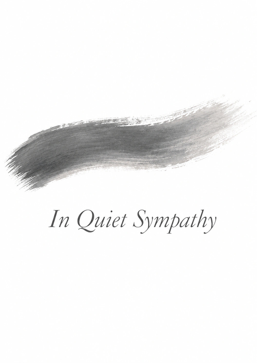 Sympathy - Personalised Card — with punch holes