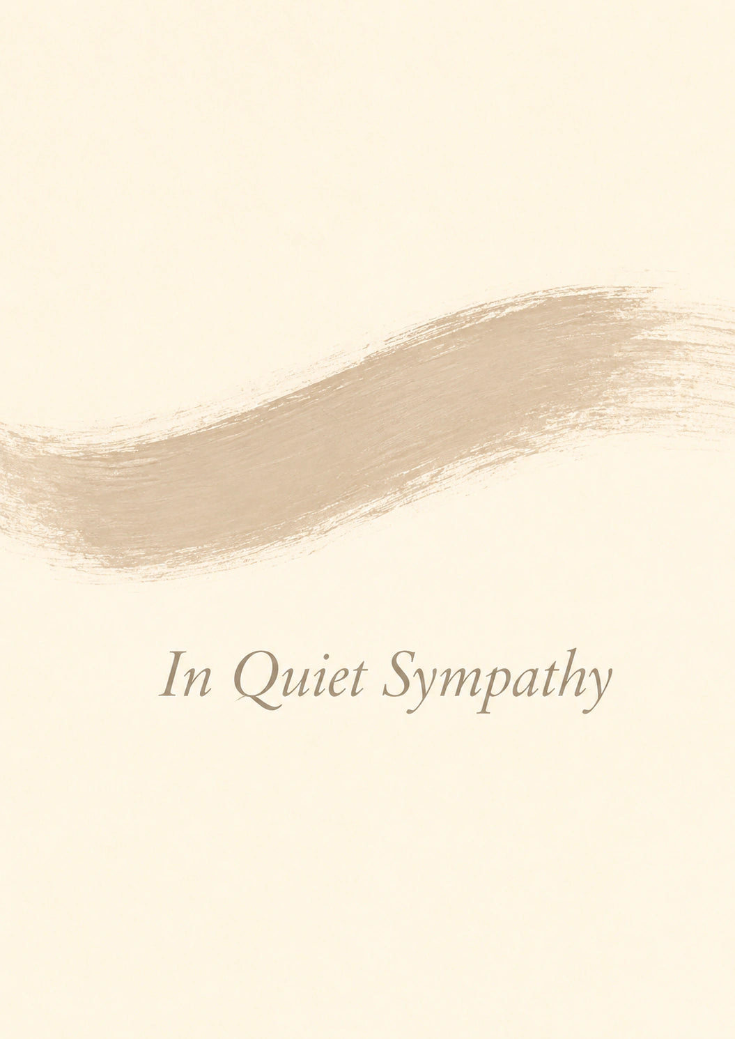 Sympathy - Personalised Card — with punch holes
