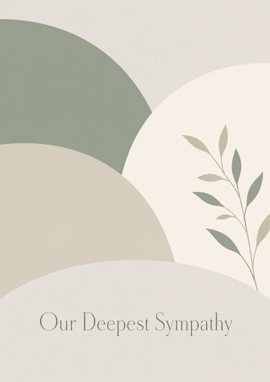 Sympathy - Personalised Card