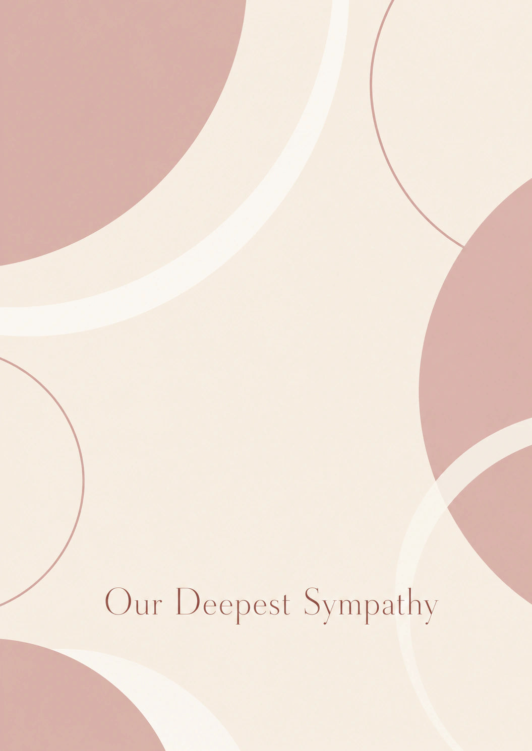 Sympathy - Personalised Card — with punch holes