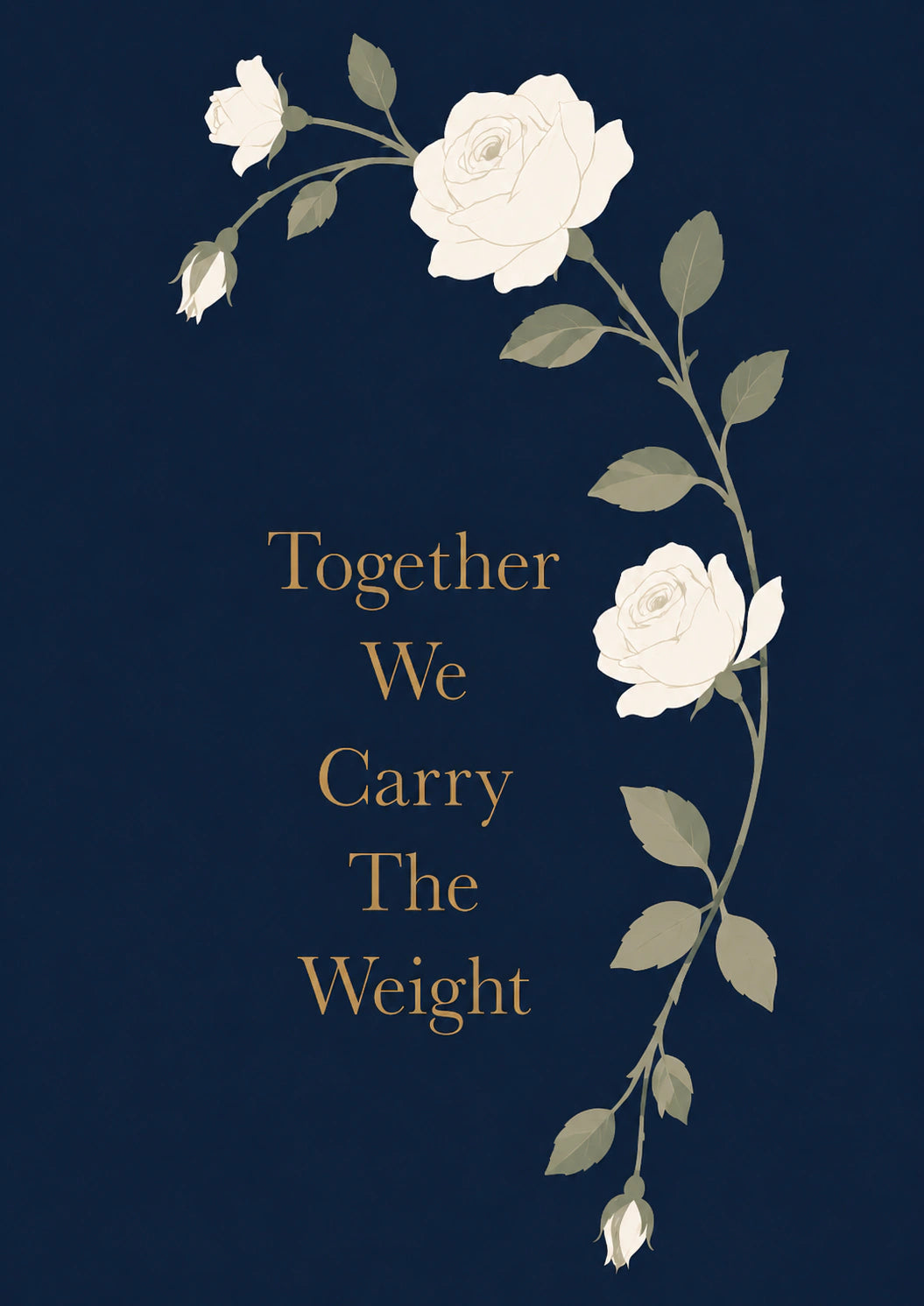 Sympathy - Personalised Card — with punch holes