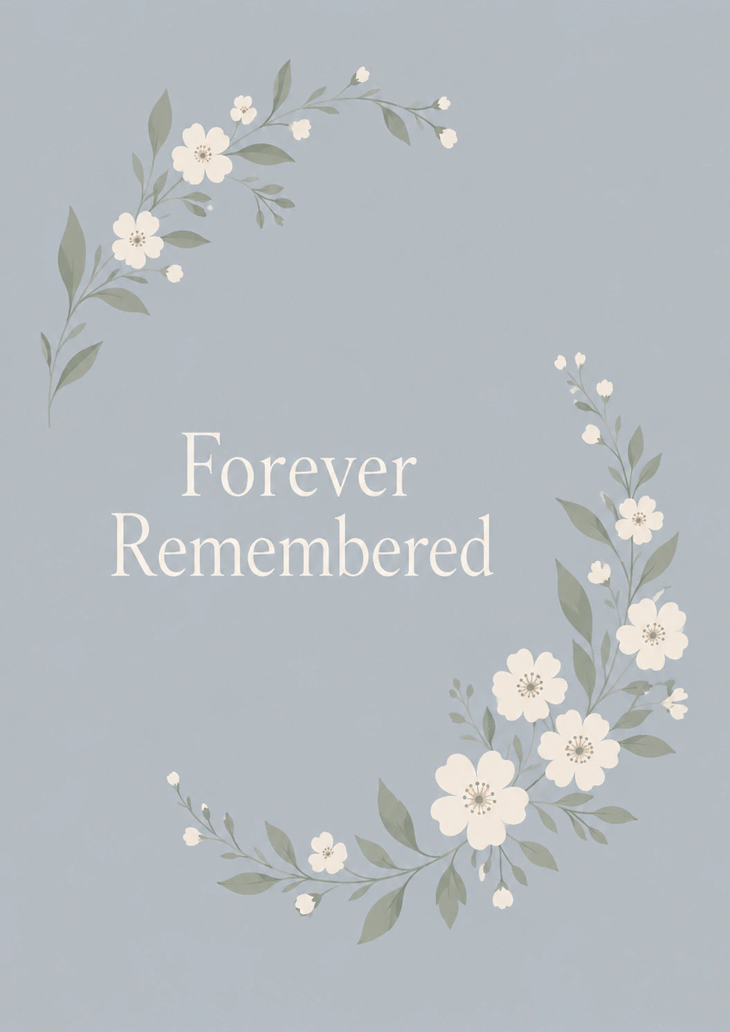 Sympathy - Personalised Card — with punch holes