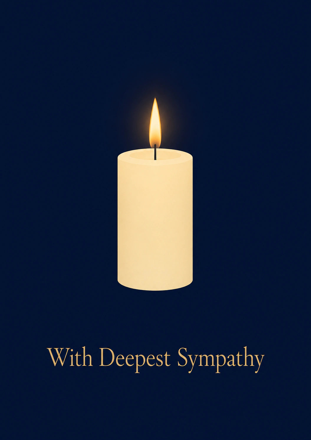 Sympathy - Personalised Card