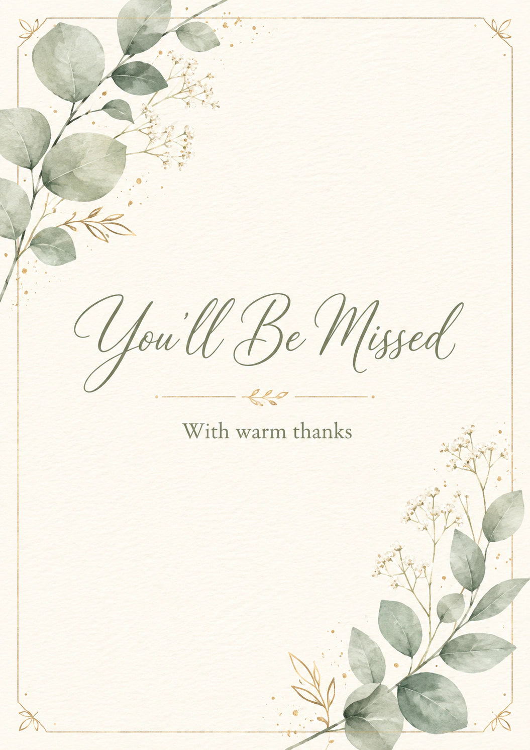 Leaving - Personalised Card