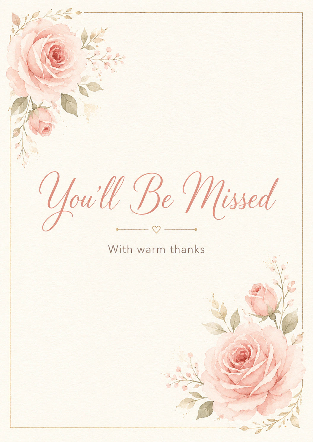 Leaving - Personalised Card