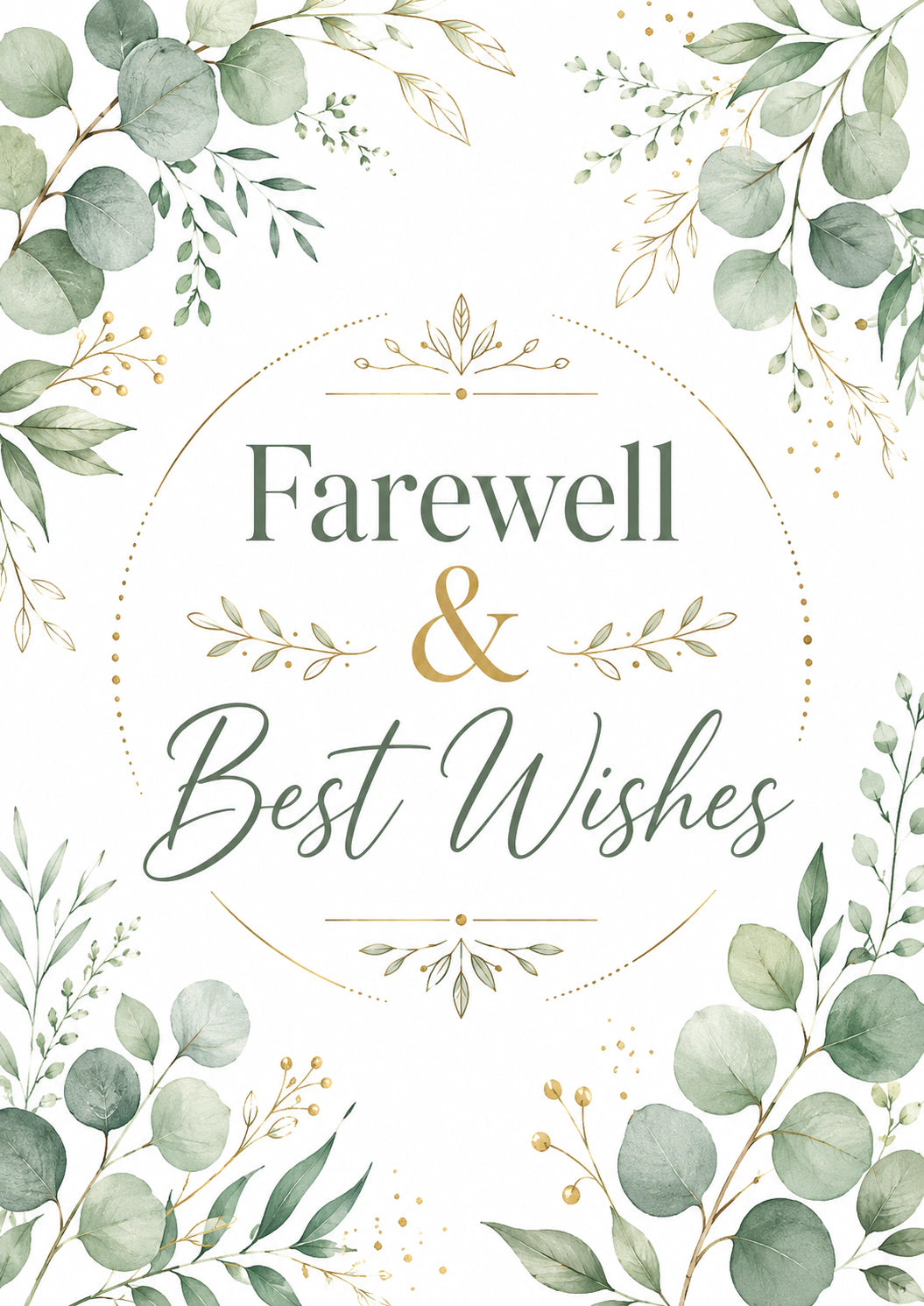 Leaving - Personalised Card