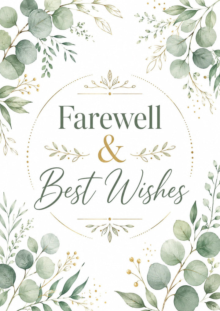 Leaving - Personalised Card