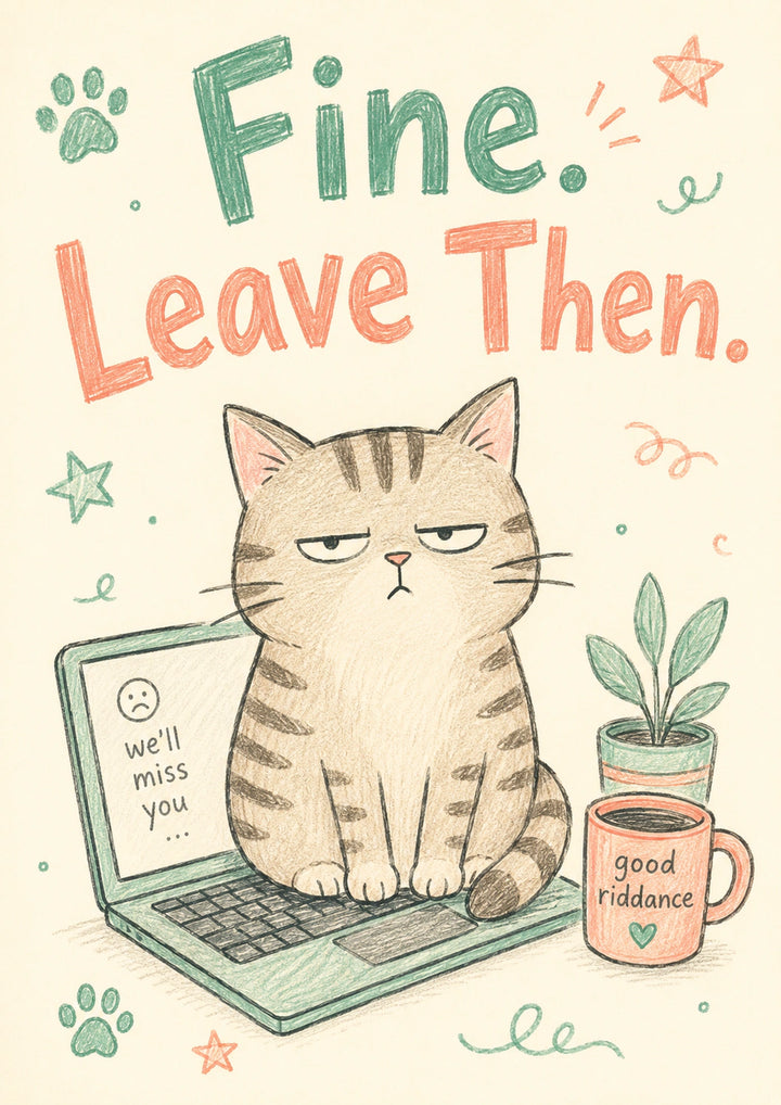 Leaving - Personalised Card