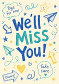 Load image into Gallery viewer, Leaving - Personalised Card — with punch holes
