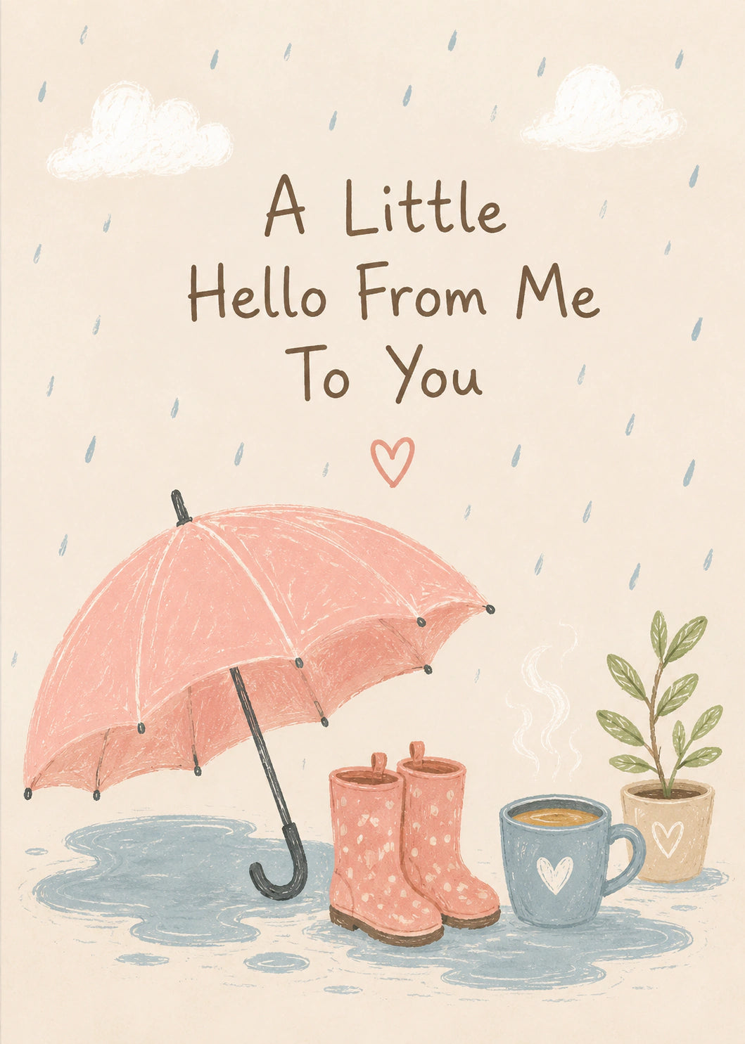 Just Because - Personalised Card — with punch holes