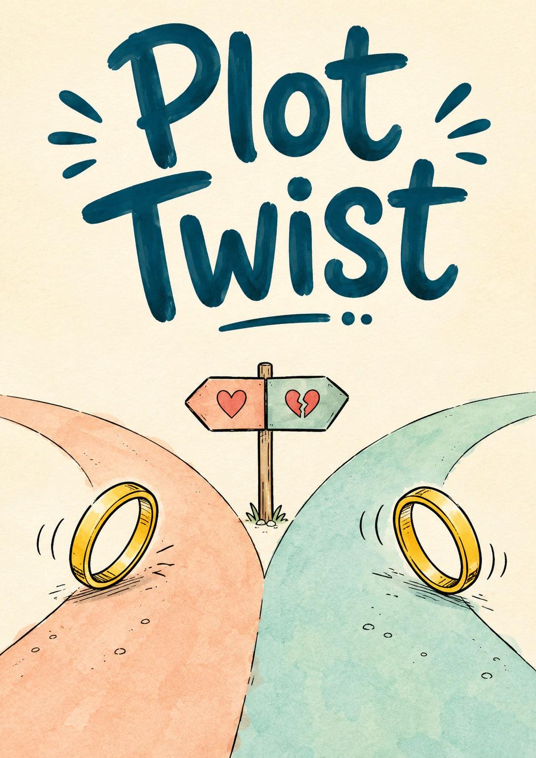 Divorce - Personalised Card — with punch holes