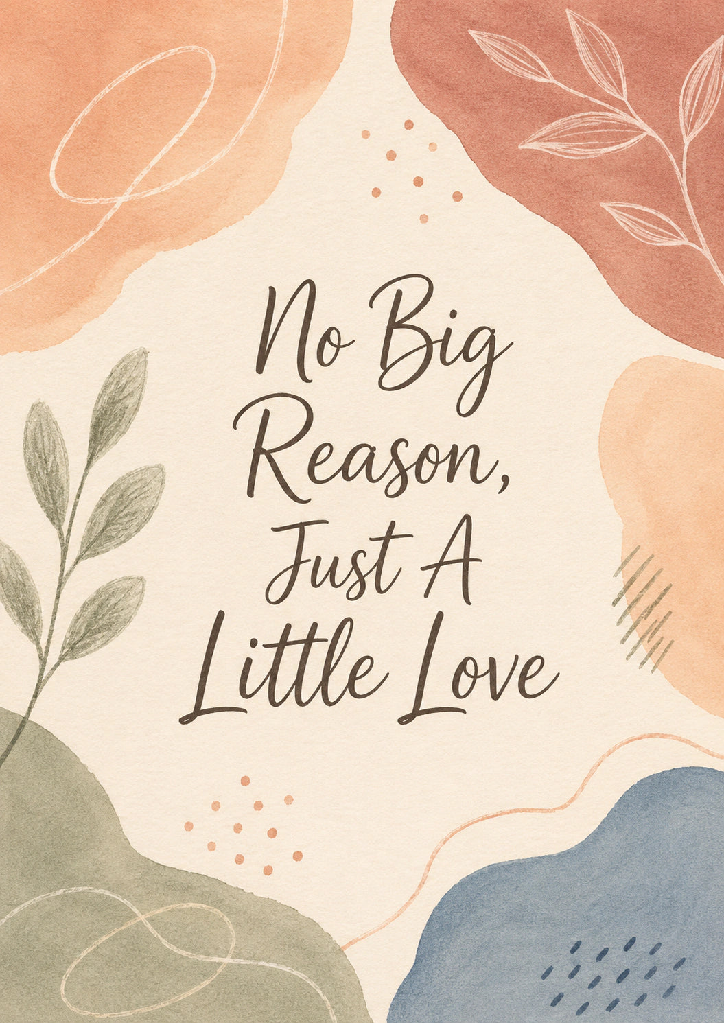 Just Because - Personalised Card — with punch holes