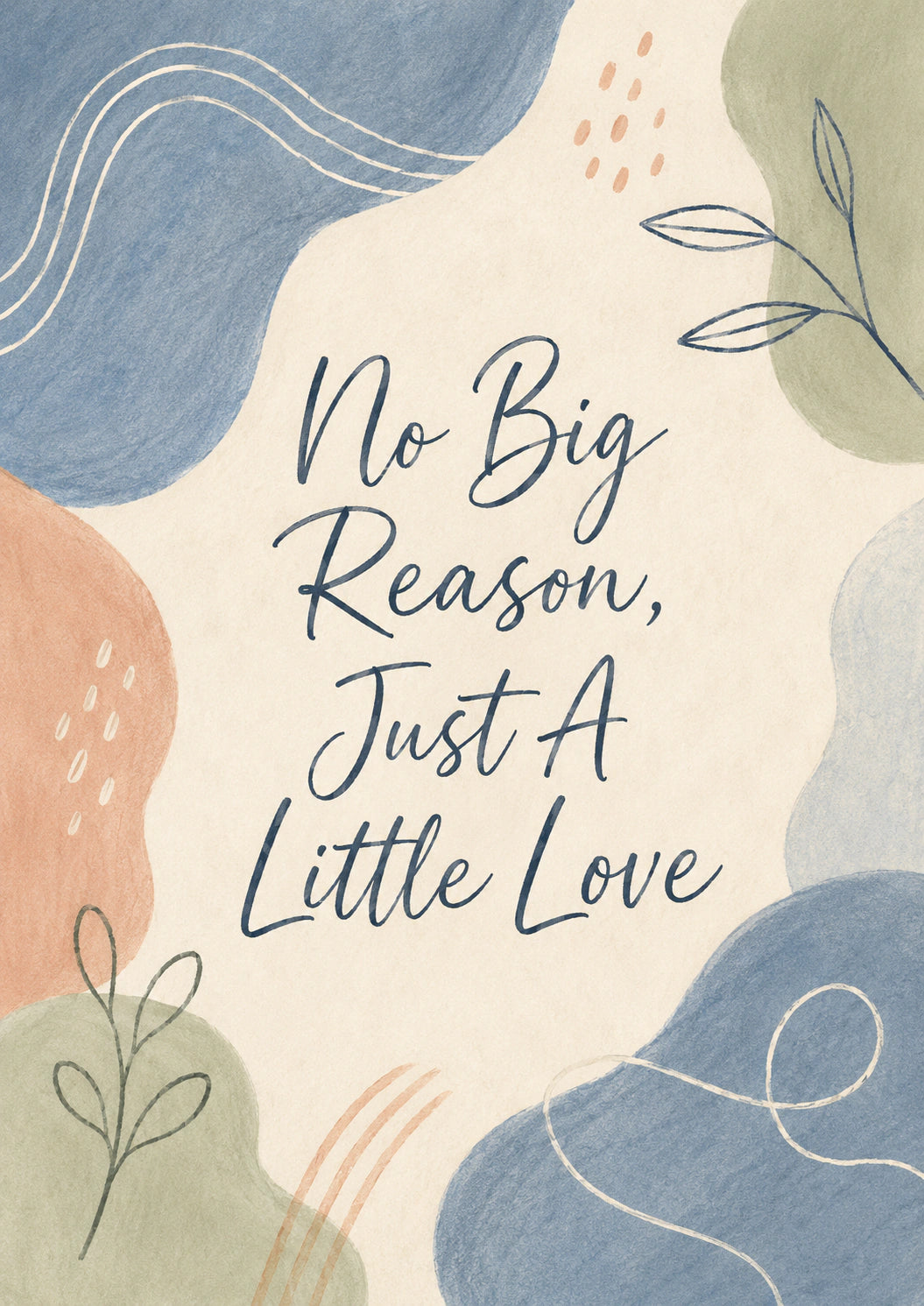 Just Because - Personalised Card — with punch holes