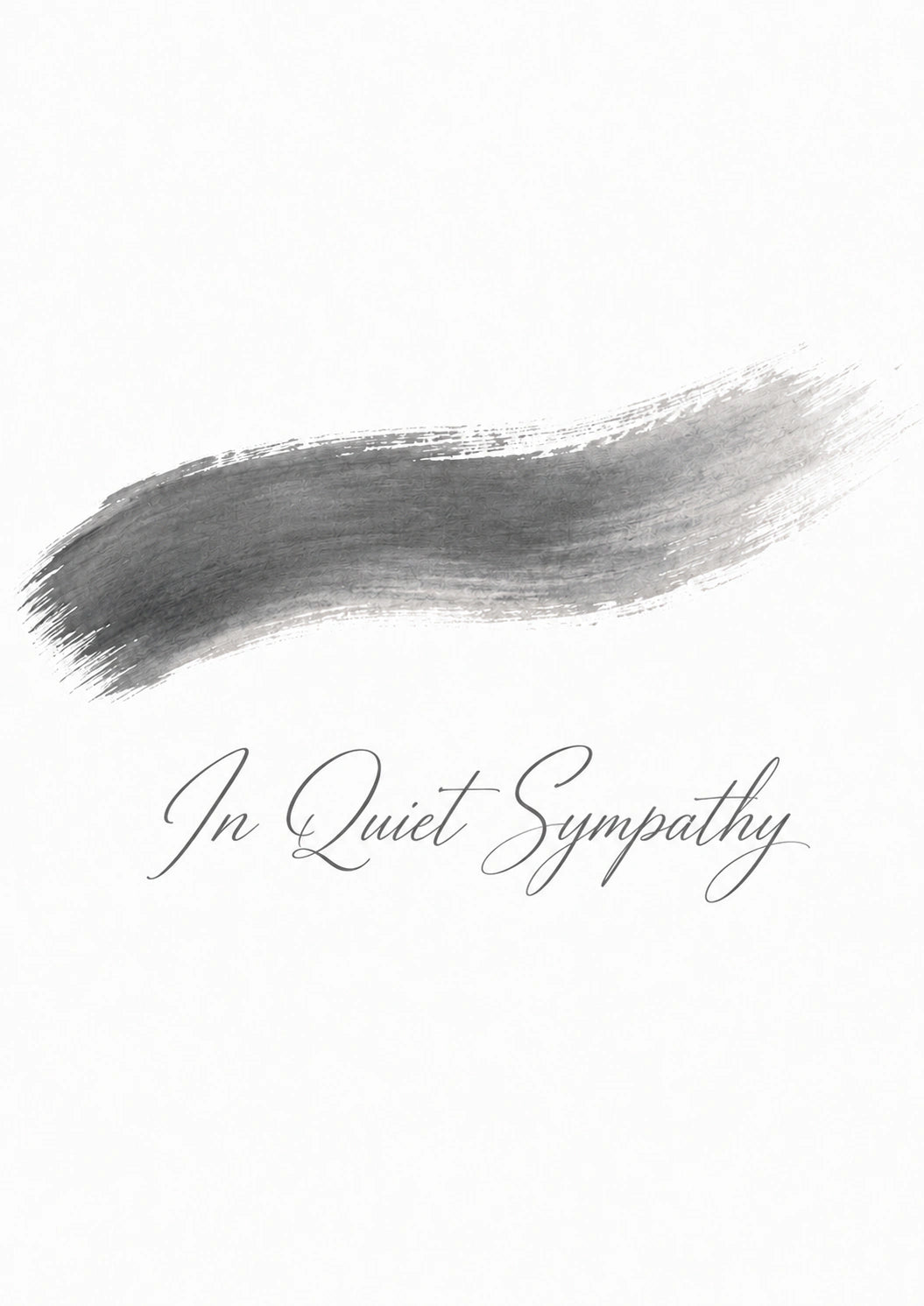 Sympathy - Personalised Card — with punch holes