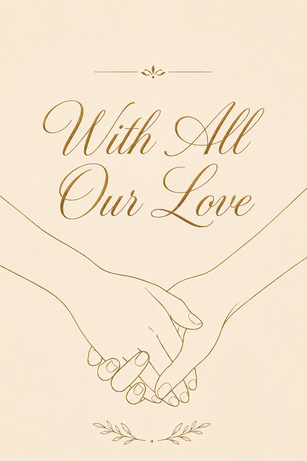 Sympathy - Personalised Card — with punch holes