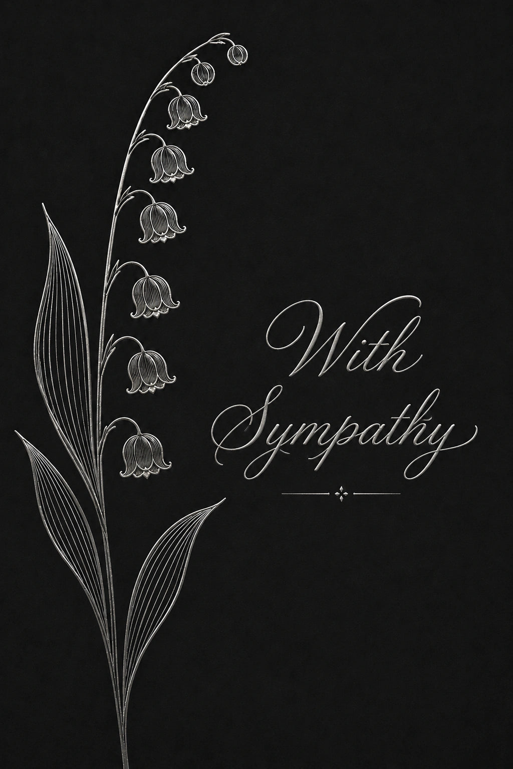 Sympathy - Personalised Card — with punch holes
