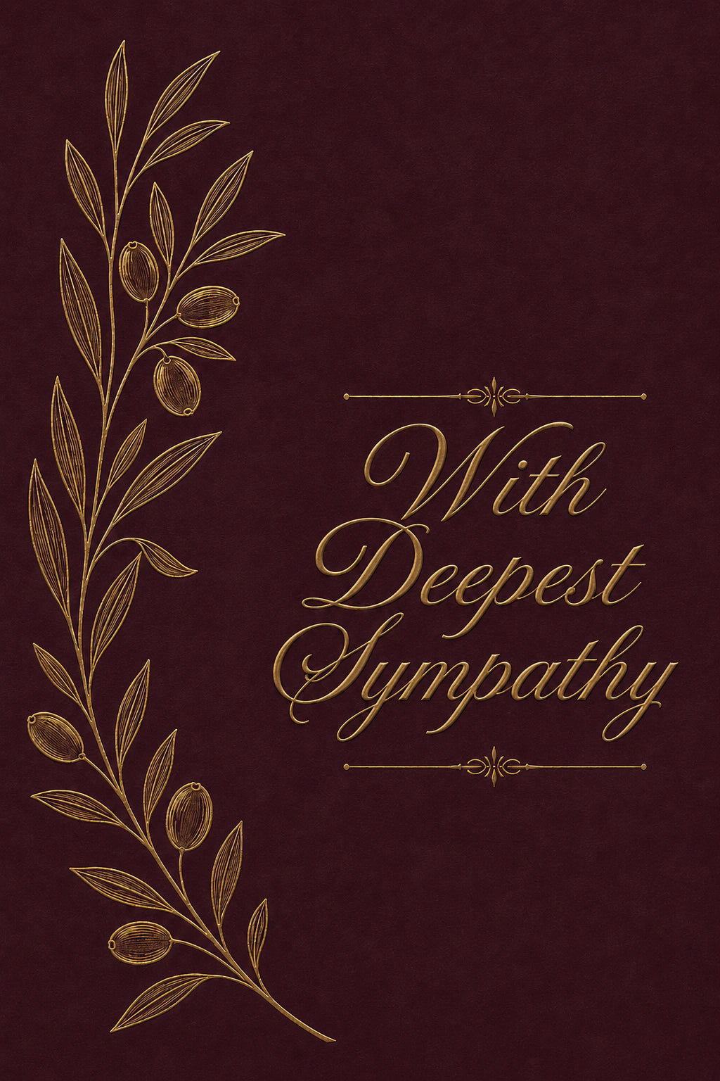 Sympathy - Personalised Card
