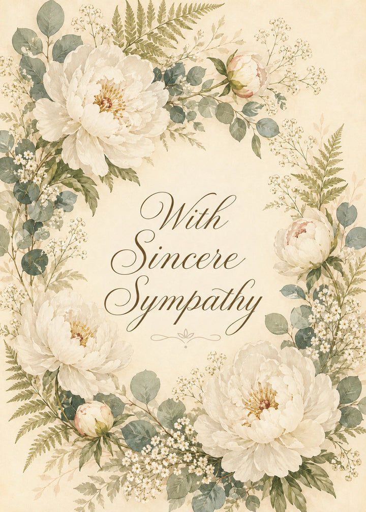 Sympathy - Personalised Card
