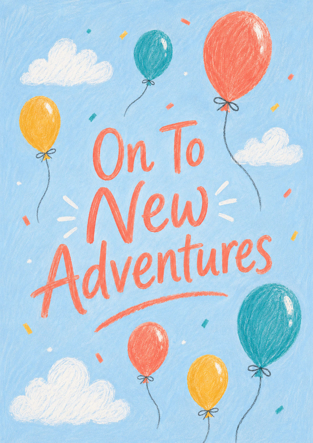 Leaving - Personalised Card — with punch holes