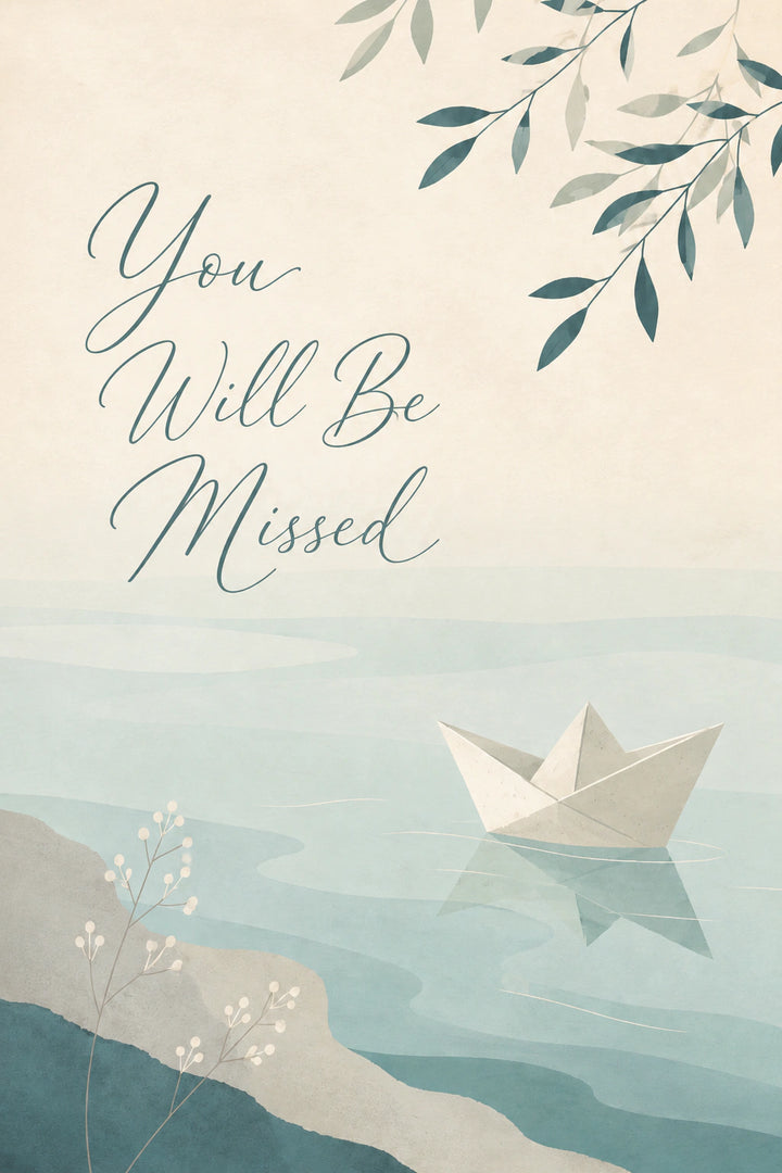 Leaving - Personalised Card