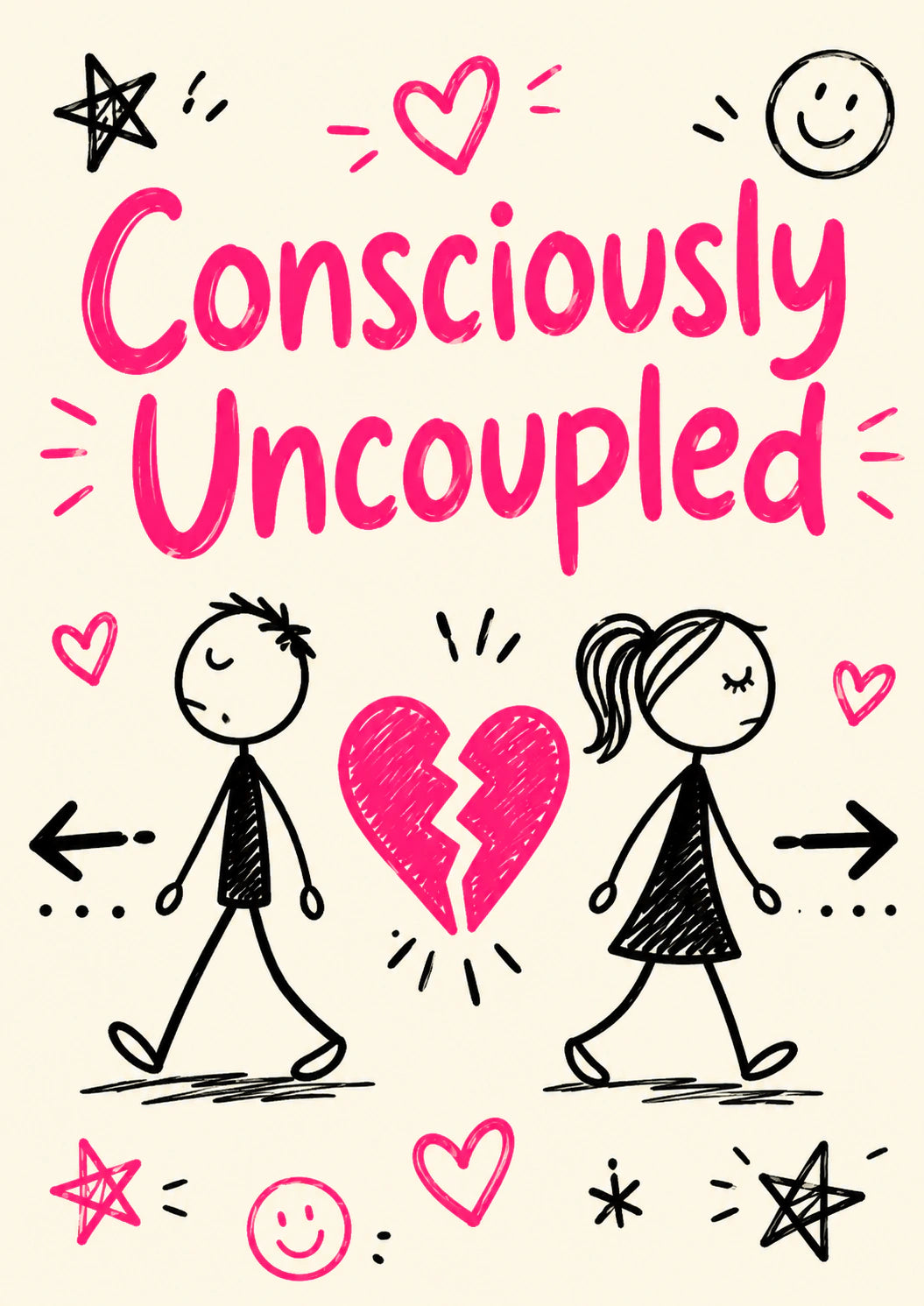 Divorce - Personalised Card — with punch holes