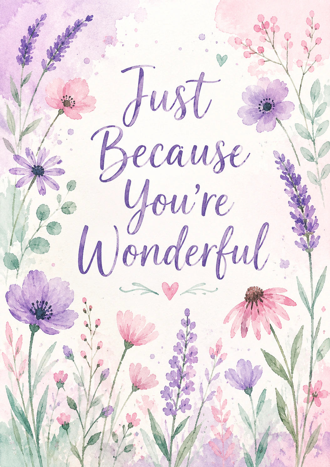 Just Because - Personalised Card