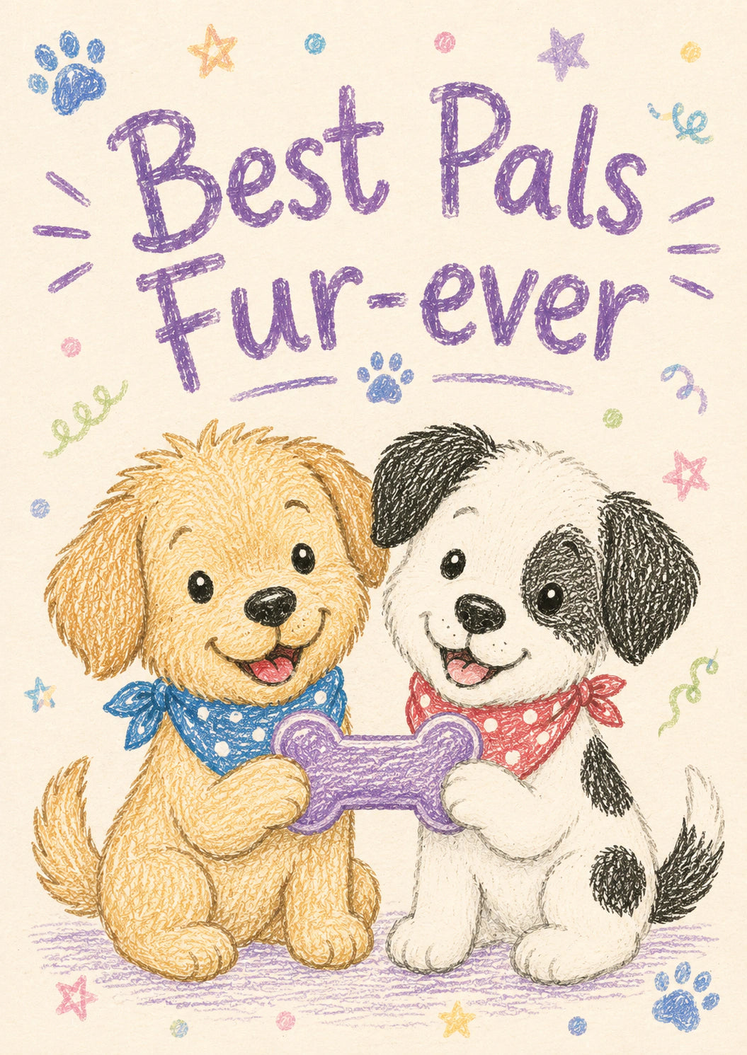 Friendship - Personalised Card — with punch holes